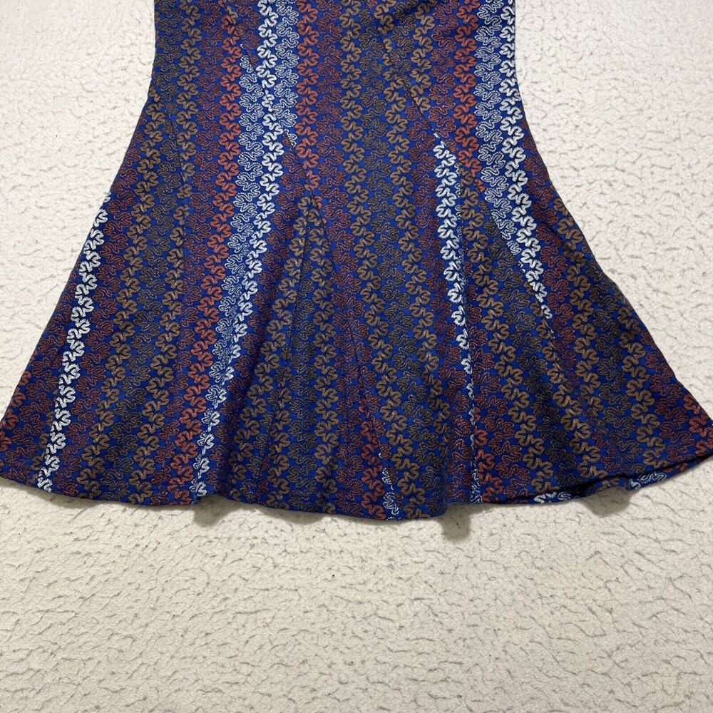 Hem & Thread Women's Large Sleeveless Fit & Flare Mini Dress Navy Blue Lined - Picture 6 of 11